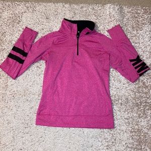 Victoria Secrets Pink Hot Pink Half Zip